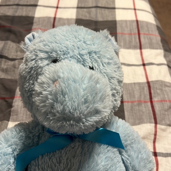 Blue hippo stuffy. - Picture 5 of 5